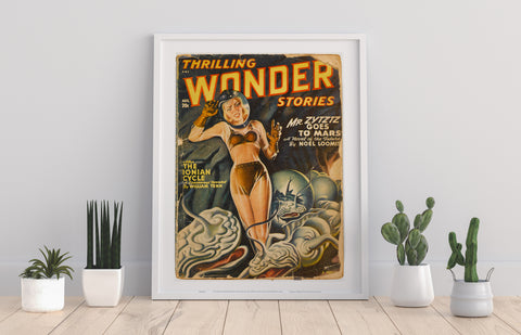 Thrilling Wonder Stories - 11X14inch Premium Art Print
