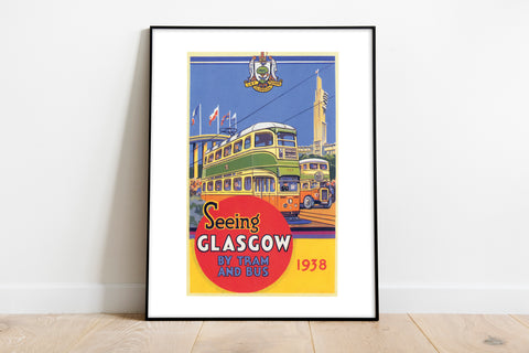 Seeing Glascow By Tram And Bus - 11X14inch Premium Art Print