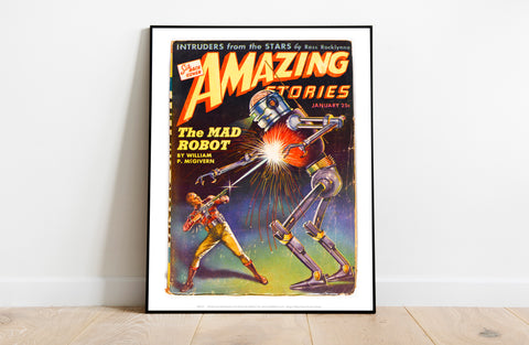 Indruders From The Stars, The Mad Robot Art Print