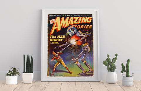Indruders From The Stars, The Mad Robot Art Print