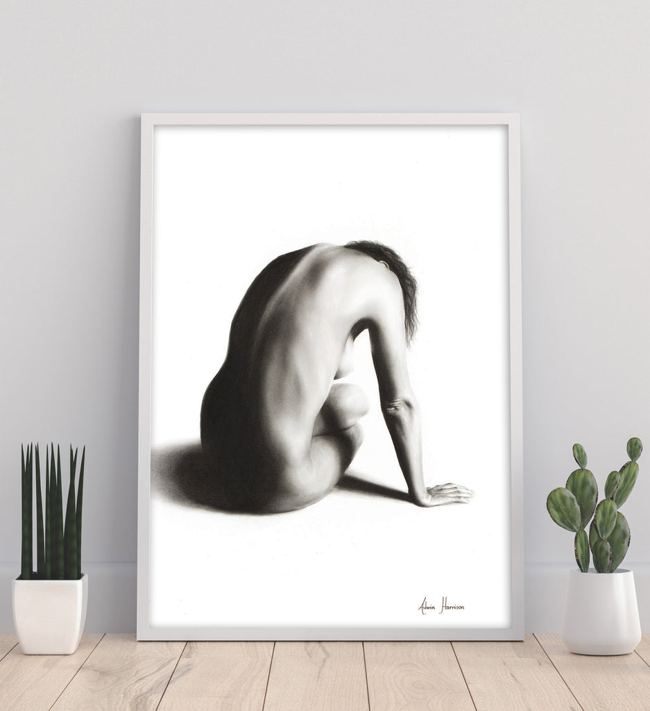 AHVIN150: Nude Woman Charcoal Study 56