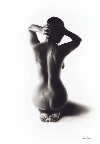 AHVIN151: Nude Woman Charcoal Study 57