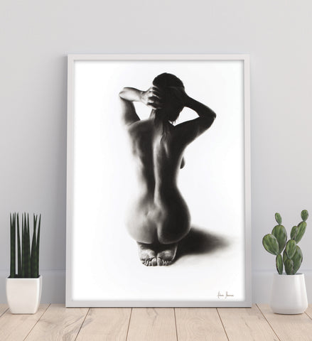 AHVIN151: Nude Woman Charcoal Study 57