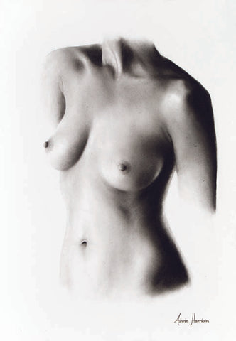 AHVIN152: Nude Woman Charcoal Study 58