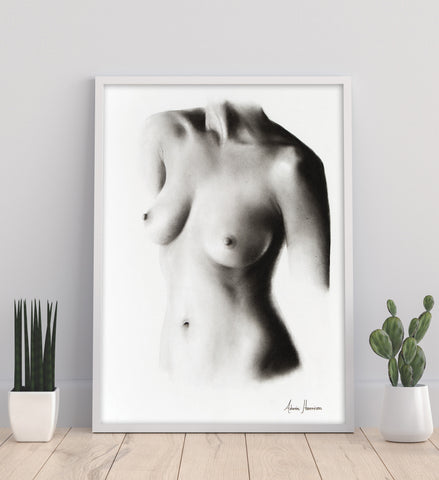 AHVIN152: Nude Woman Charcoal Study 58