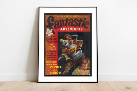 Fantastic Adventures, The Invisible Robinhood Art Print