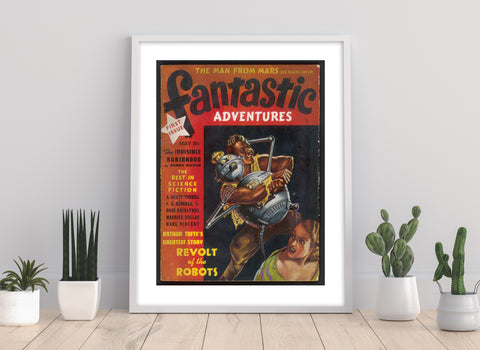 Fantastic Adventures, The Invisible Robinhood Art Print