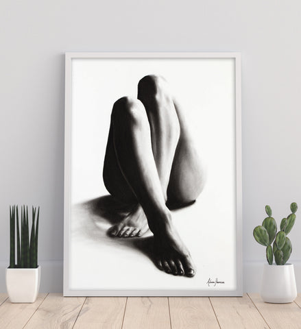 AHVIN175: Nude Woman Charcoal Study 42