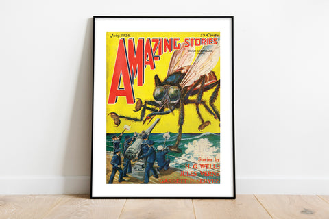 Amazing Stories By, H. G. Wells, Jules Verne Art Print