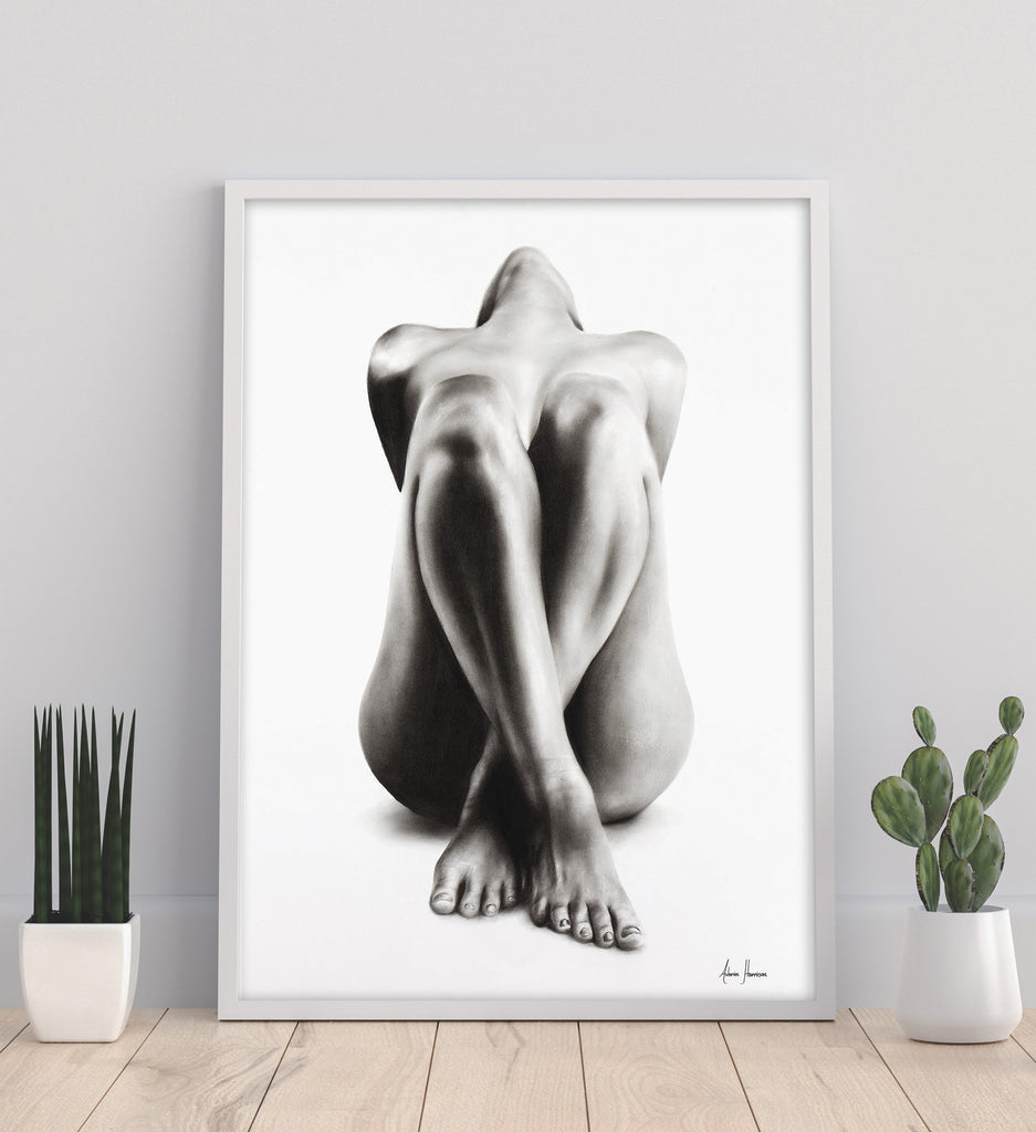 AHVIN191: Nude Woman Charcoal Study 63
