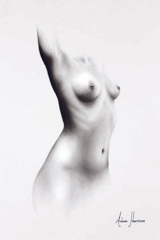 AHVIN215: Nude Woman Charcoal Study 64