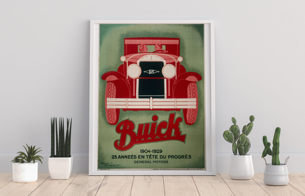 Vintage Retro Poster Of General Motors - Premium Art Print