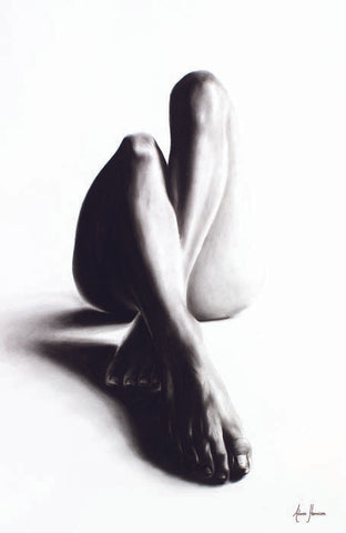 AHVIN240: Nude Woman Charcoal Study 39