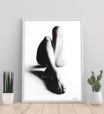 AHVIN240: Nude Woman Charcoal Study 39