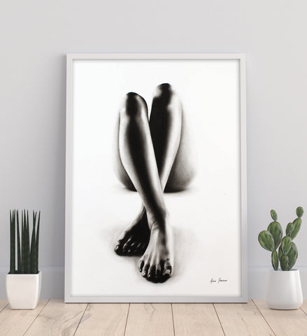 AHVIN241: Nude Woman Charcoal Study 43