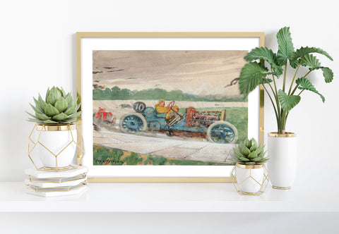 Guy. Lipscombe, Race Car 10, Race Track - Premium Art Print