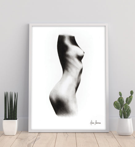 AHVIN245: Nude Woman Charcoal Study 62