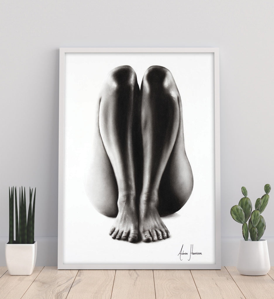 AHVIN282: Nude Woman Charcoal Study 65