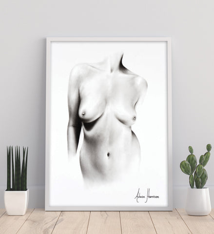 AHVIN283: Nude Woman Charcoal Study 66