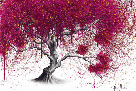 AHVIN427: Magenta Kissing Tree