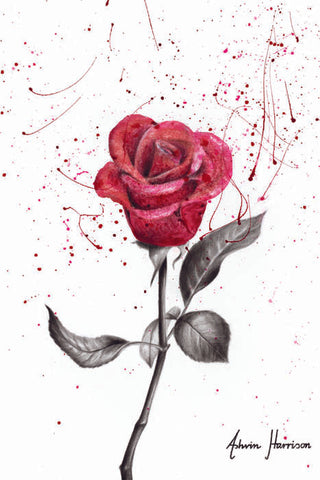 AHVIN593: Wine Petal Rose