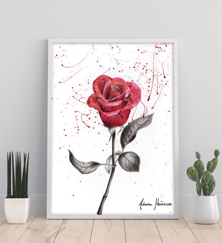 AHVIN593: Wine Petal Rose