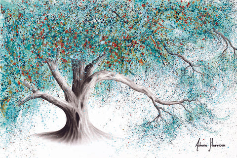 AHVIN625: Turquoise Blush Tree