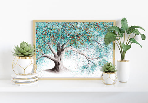 AHVIN625: Turquoise Blush Tree