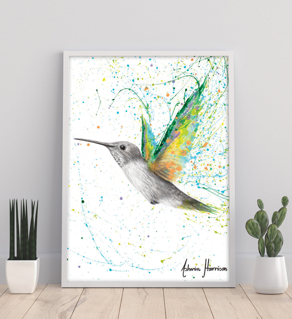 AHVIN658: Peach Summer Hummingbird