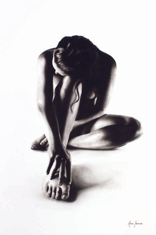 AHVIN68: Nude Woman Charcoal Study 41