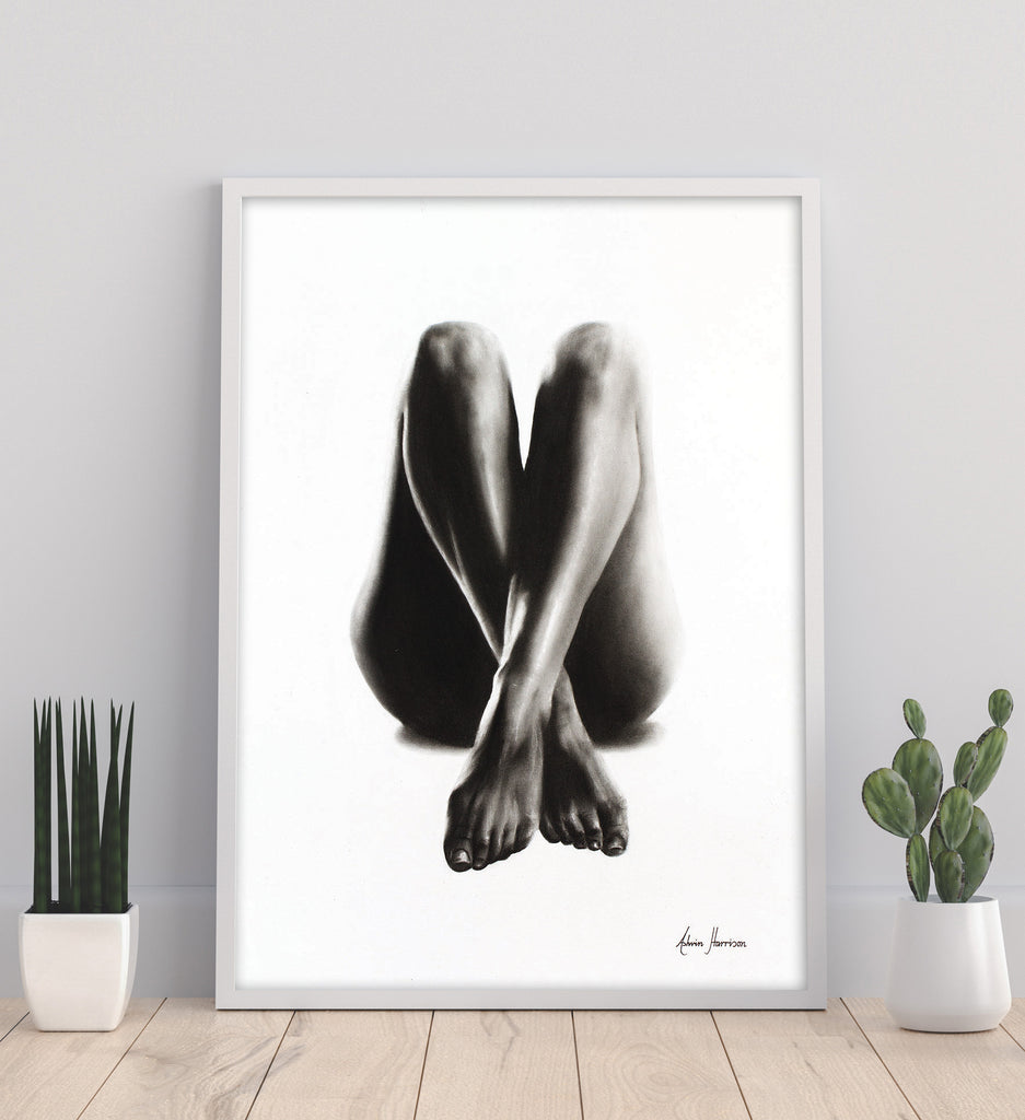 AHVIN69: Nude Woman Charcoal Study 44