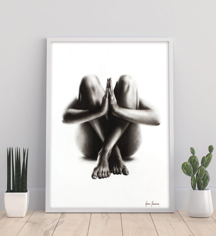 AHVIN71: Nude Woman Charcoal Study 48