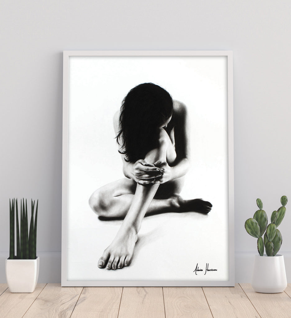 AHVIN73: Nude Woman Charcoal Study 51