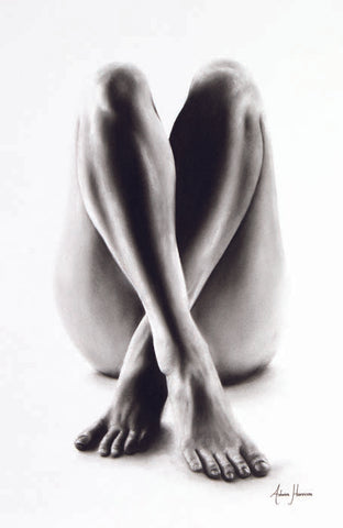 AHVIN76: Nude Woman Charcoal Study 54