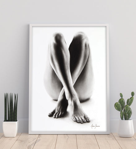 AHVIN76: Nude Woman Charcoal Study 54