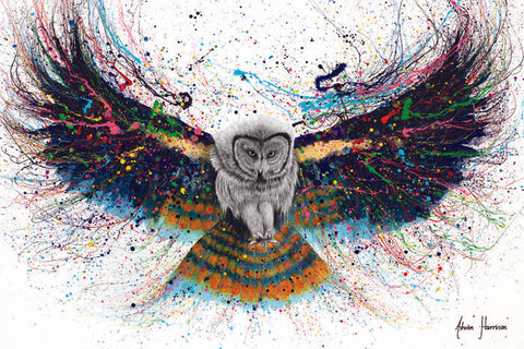 AHVIN771: Hypnotic Twilight Owl