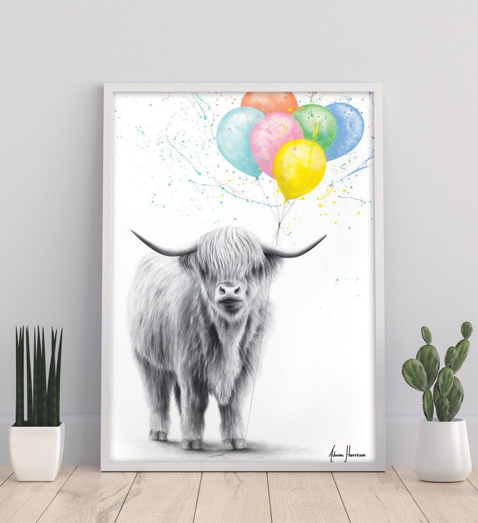 AHVIN837: The Highland Cow And The Balloons
