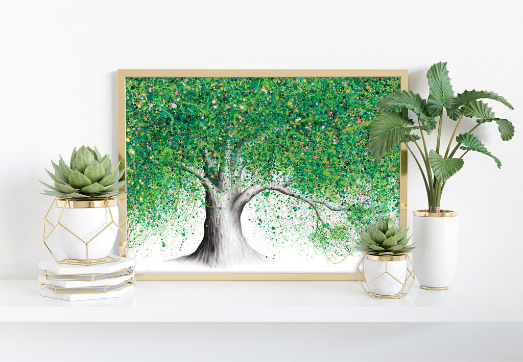 AHVIN885: Green Blossom Tree