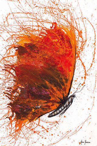 AHVIN93: Rhodochrosite Wings Butterfly