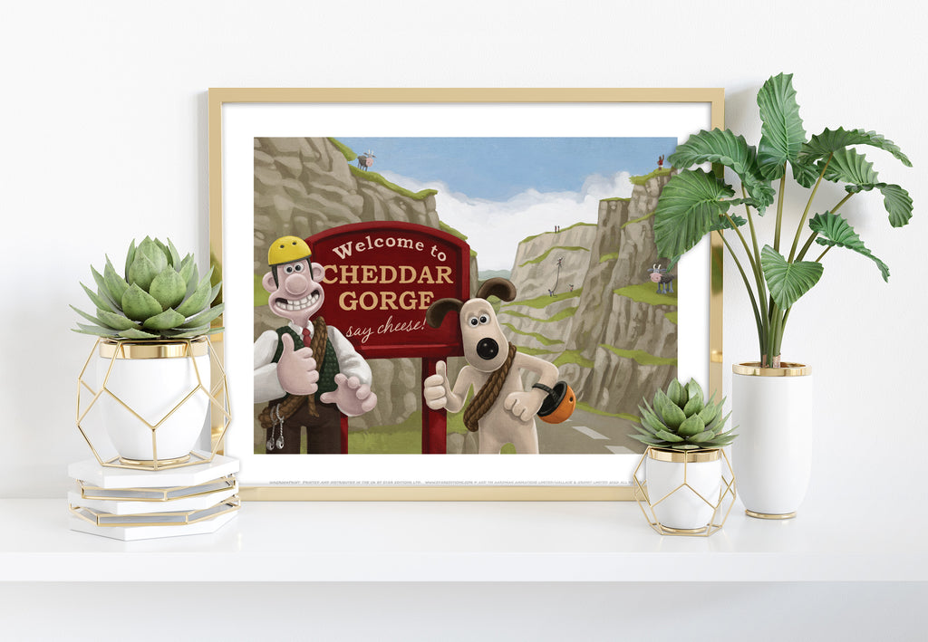 Wallace And Gromit The Cheese Loving Duo Art Print