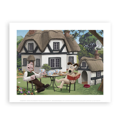 WAGR005: Wallace and Gromit Drinking Tea in the Garden