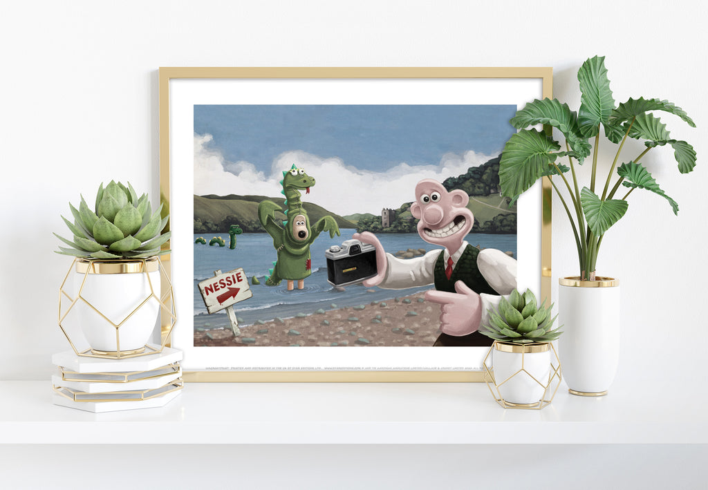 Wallace And Gromit Loch Ness Monster Art Print