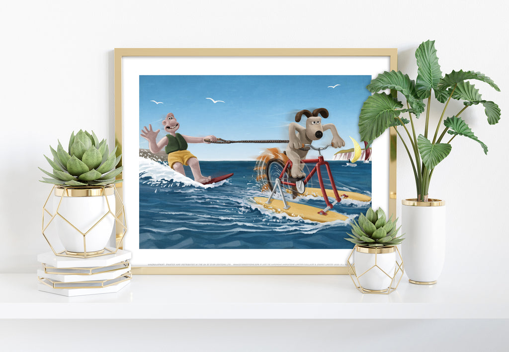 Wallace And Gromit  Watersports Gromit Art Print