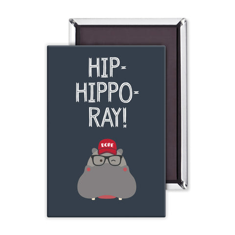 Hip-Hippo-Ray! Packaged Magnet