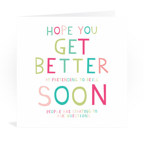 Get Well Soon Greeting Card Greeting Card 6x6