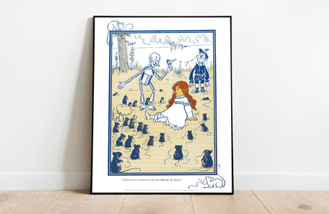 Wizard Of Oz Dorothy, Tin Man, Scarecrow, Mice - Art Print