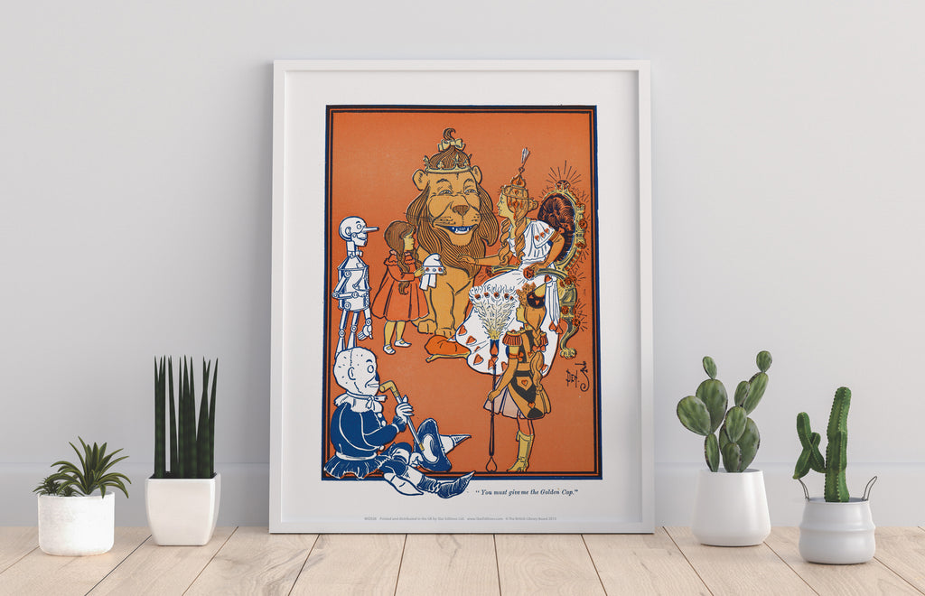 Scarecrow, Tin Man, Dorothy, Lion, Queen, Guard Art Print