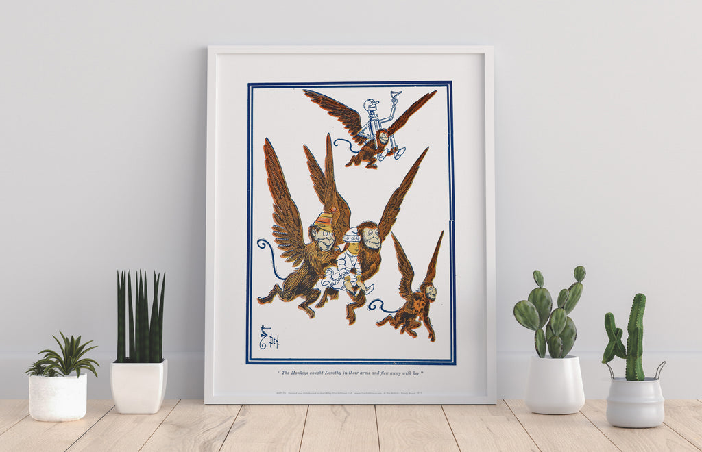 The Wizard Of Oz Flying Mokeys, Tin Man, Dorothy - Art Print