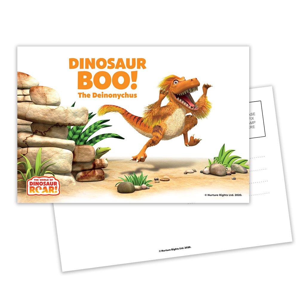 Dinosaur Boo The Deinonychus Postcard