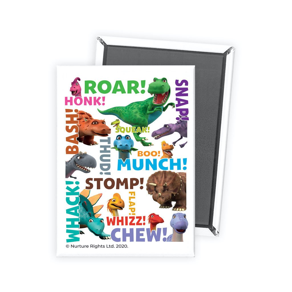 Dinosaur Roar Names Fridge Magnet